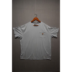 Carhartt Force Men’s 2XL Pocket T-Shirt Light Gray Relaxed Fit FastDry Work Tee